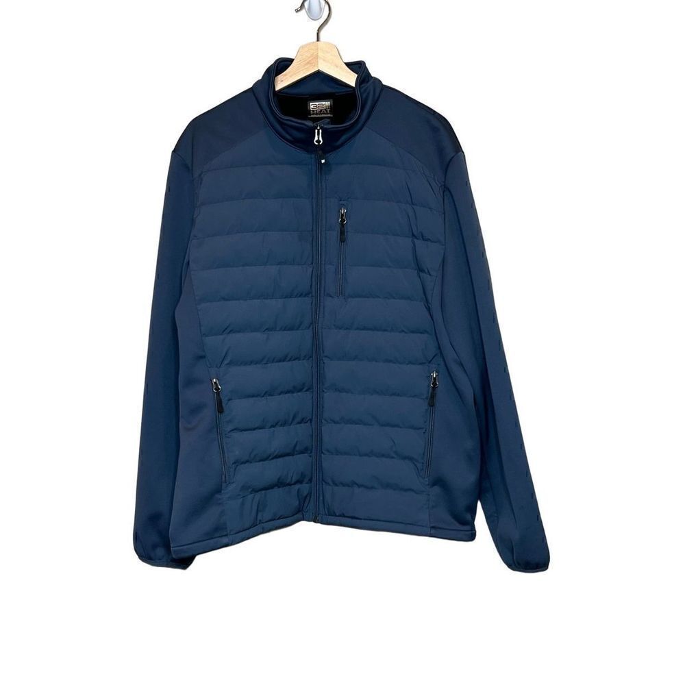 32 degrees heat teal cloudfill mixed media jacket size L